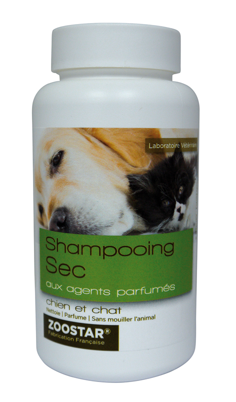 Shampooing sec chien et chat