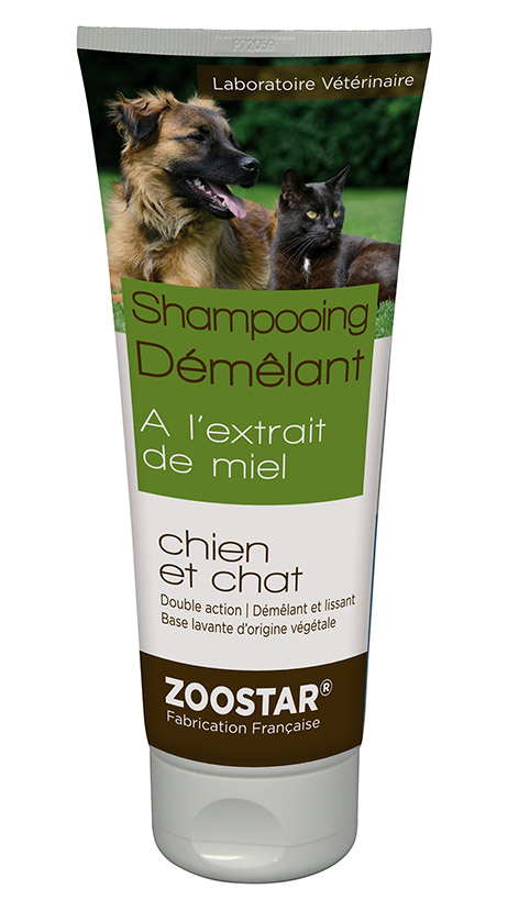 shampooing démêlant chien et chat